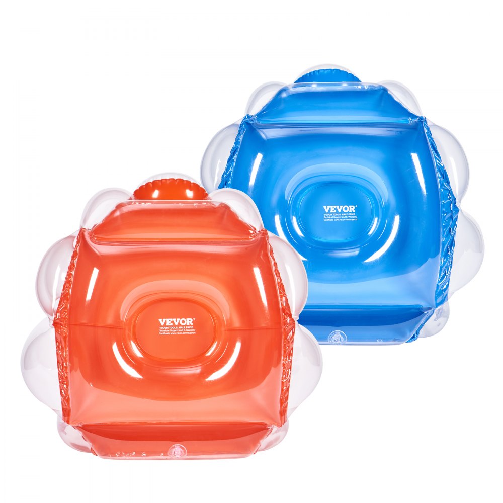 VEVOR Inflatable Bumper Balls 2-Pack, 2FT/0.6M Body Sumo Zorb Balls for Kids, Durable PVC Human Hamster Bubble Balls for Child Outdoor Team Gaming Play, Bumper Bopper Toys for Playground, Yard, Park 