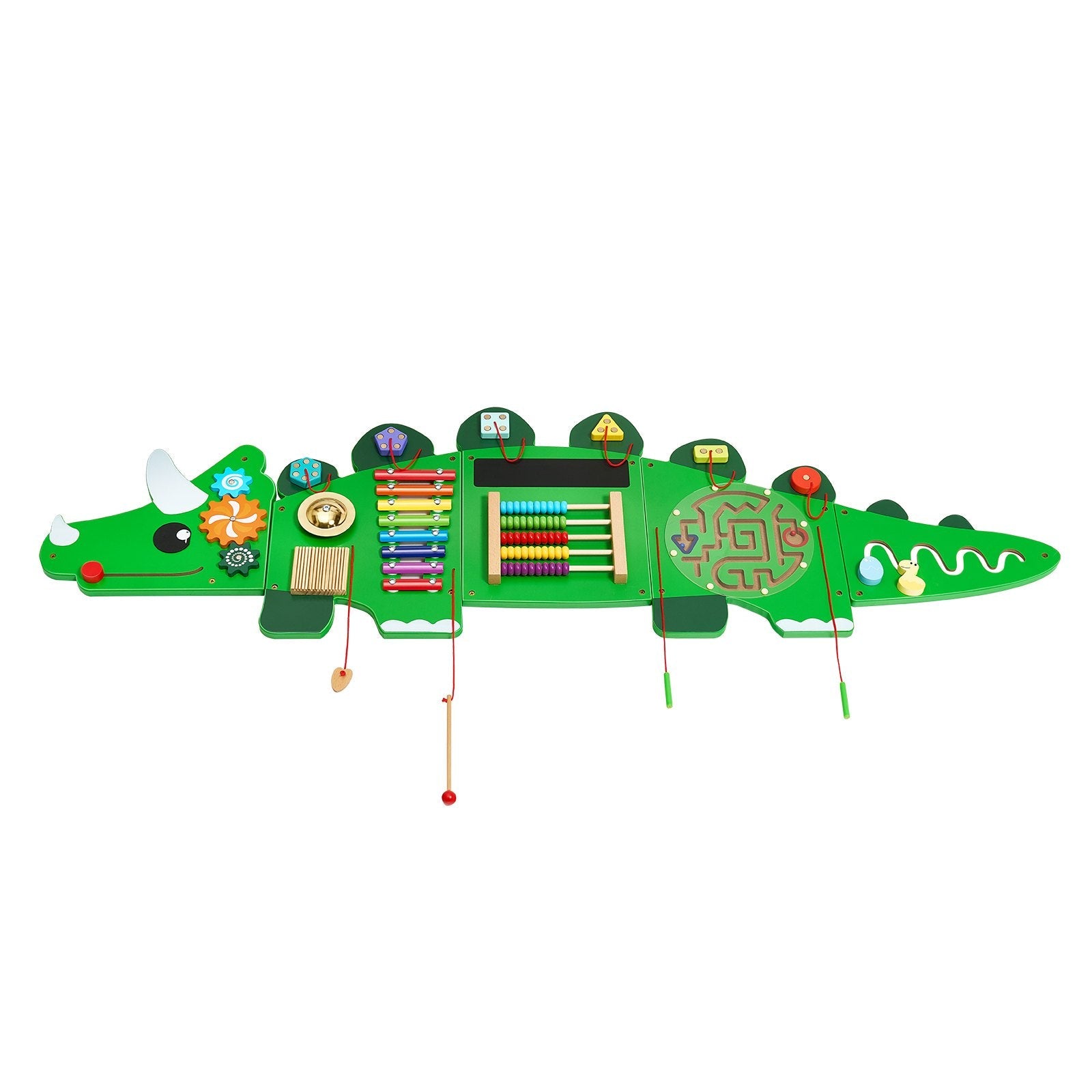 VEVOR Dinosaur Activity Wall Busy Board Panels 11 Activities Sensory Wall Panel 