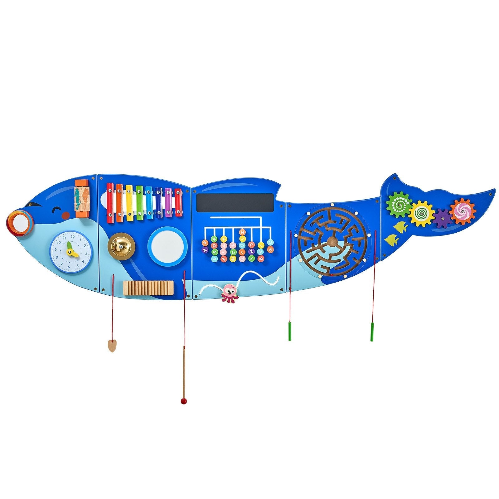 VEVOR Orca Activity Wall Busy Board Panels 12 Activities Sensory Wall Panel 