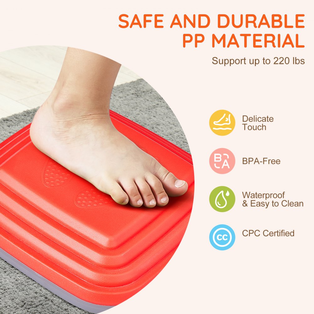 VEVOR Kids Balance Stepping Stones Sensory Obstacle Course 10 PCS Outdoor Indoor 