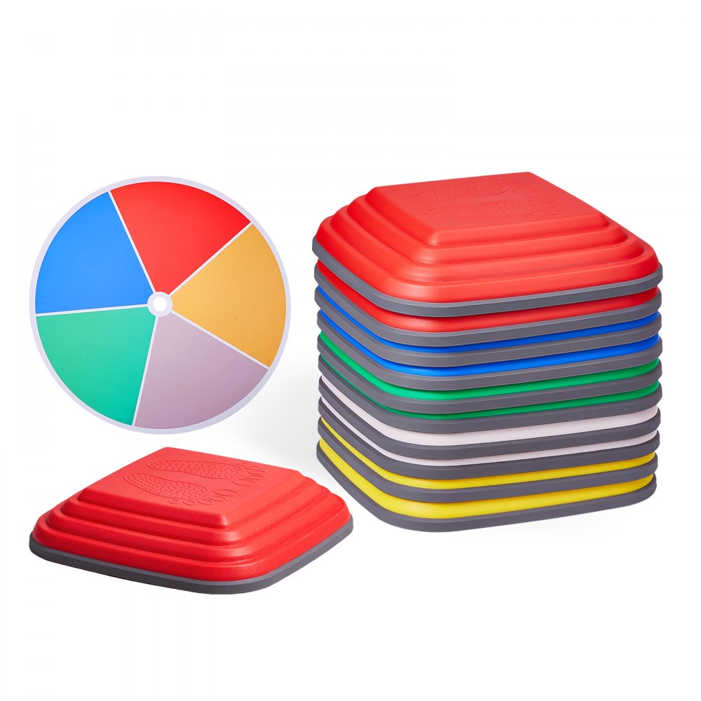 VEVOR Kids Balance Stepping Stones Sensory Obstacle Course 10 PCS Outdoor Indoor 