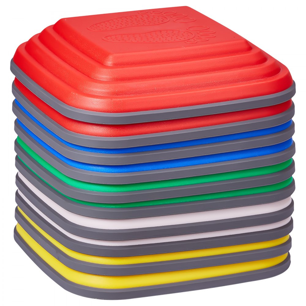 VEVOR Kids Balance Stepping Stones Sensory Obstacle Course 10 PCS Outdoor Indoor 