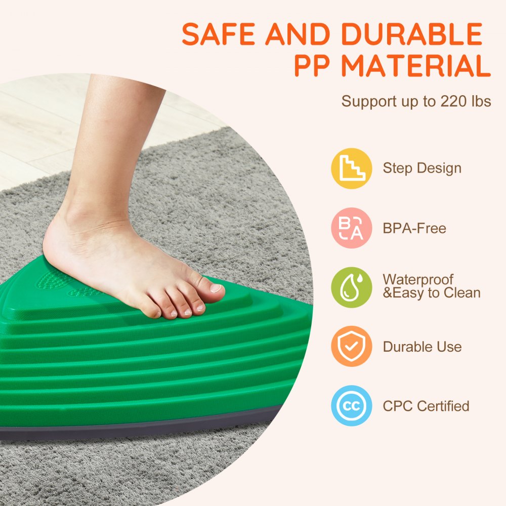 VEVOR Kids Balance Stepping Stones Sensory Obstacle Course 12 PCS Outdoor Indoor 