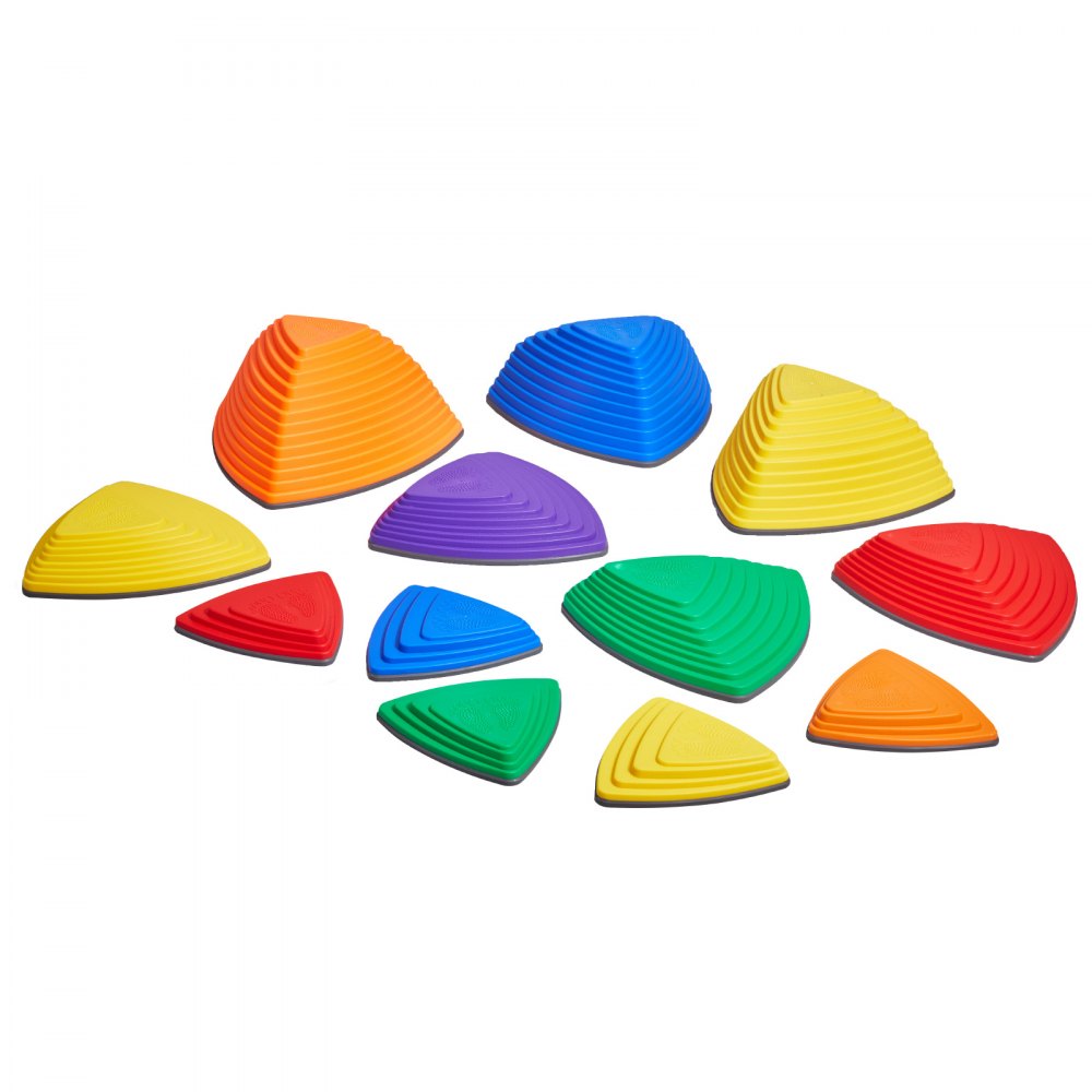 VEVOR Kids Balance Stepping Stones Sensory Obstacle Course 12 PCS Outdoor Indoor 