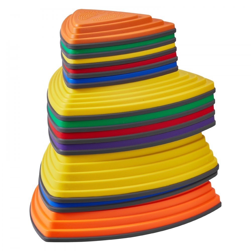 VEVOR Kids Balance Stepping Stones Sensory Obstacle Course 12 PCS Outdoor Indoor 