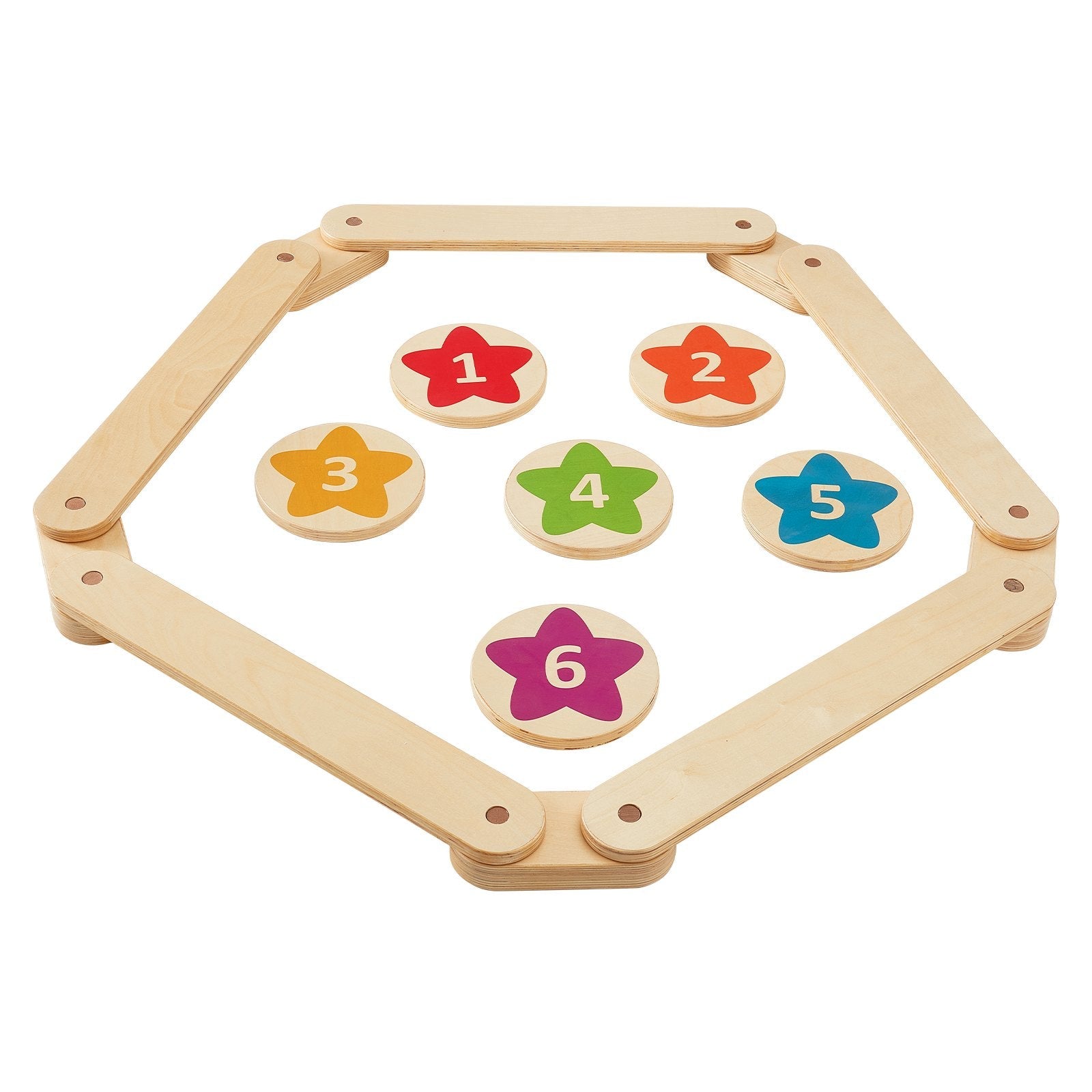 VEVOR Kids Balance Beam Stepping Stones Gymnastics Children Balance Board 6 PCS 