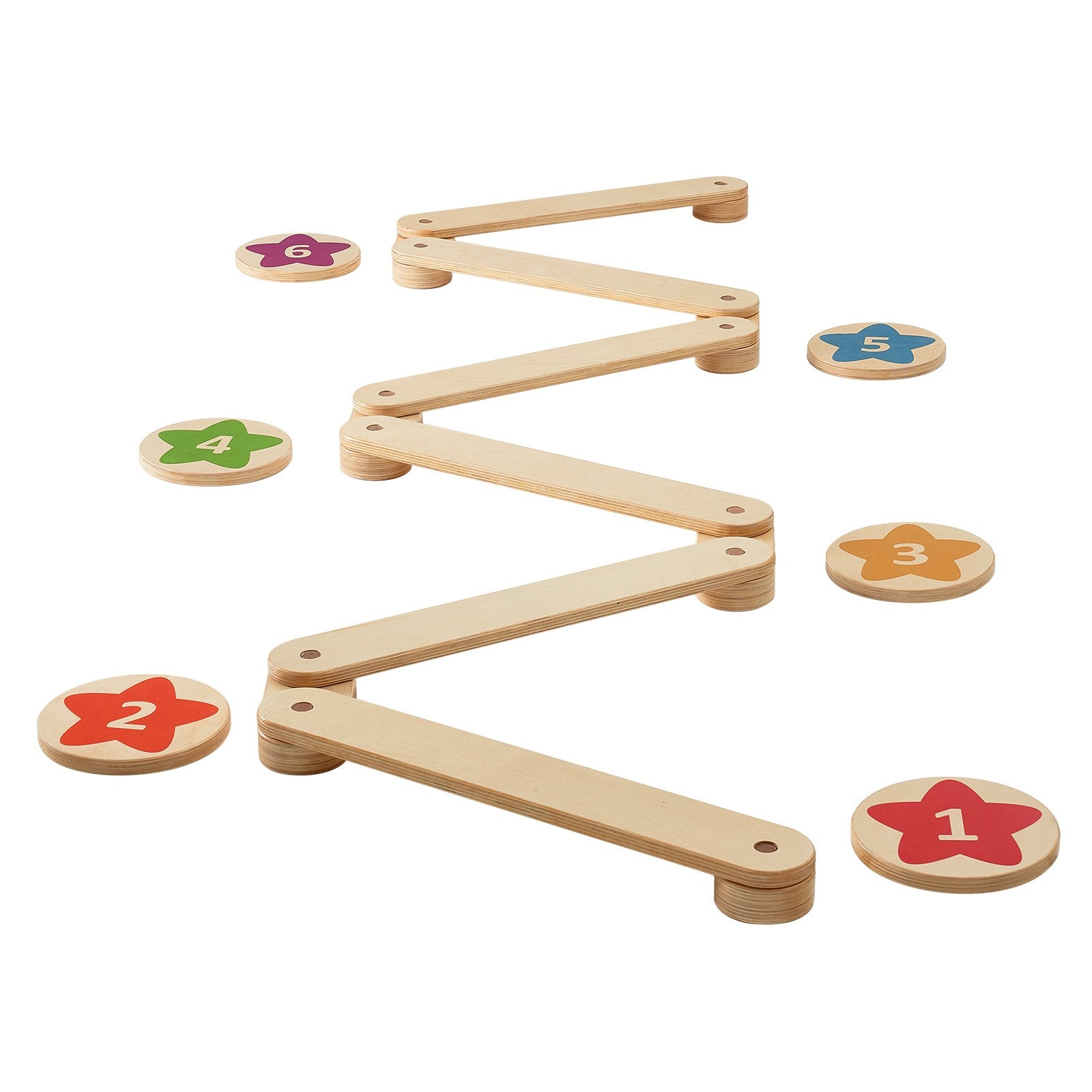 VEVOR Kids Balance Beam Stepping Stones Gymnastics Children Balance Board 6 PCS 