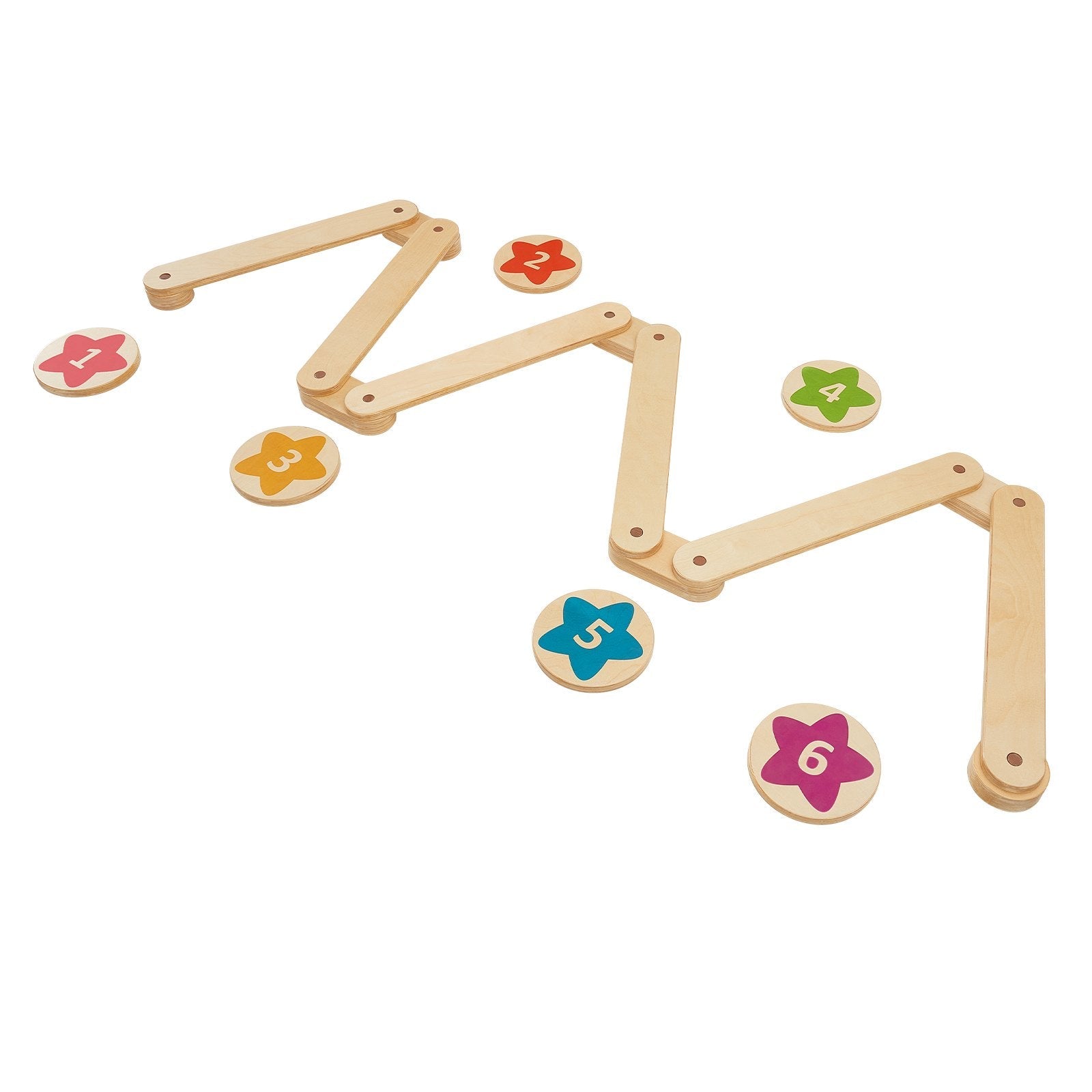 VEVOR Kids Balance Beam Stepping Stones Gymnastics Children Balance Board 6 PCS 