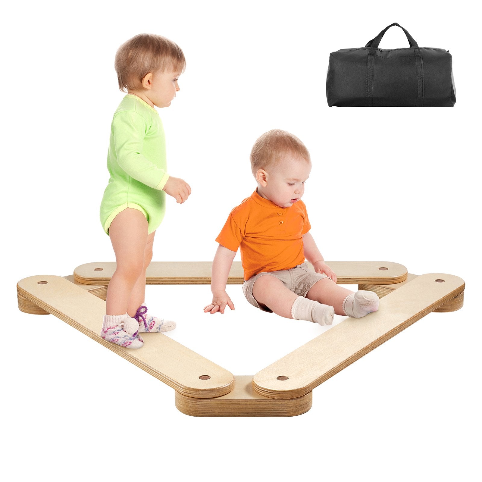 VEVOR Kids Balance Beam Stepping Stones Gymnastics Children Balance Board 3 PCS 