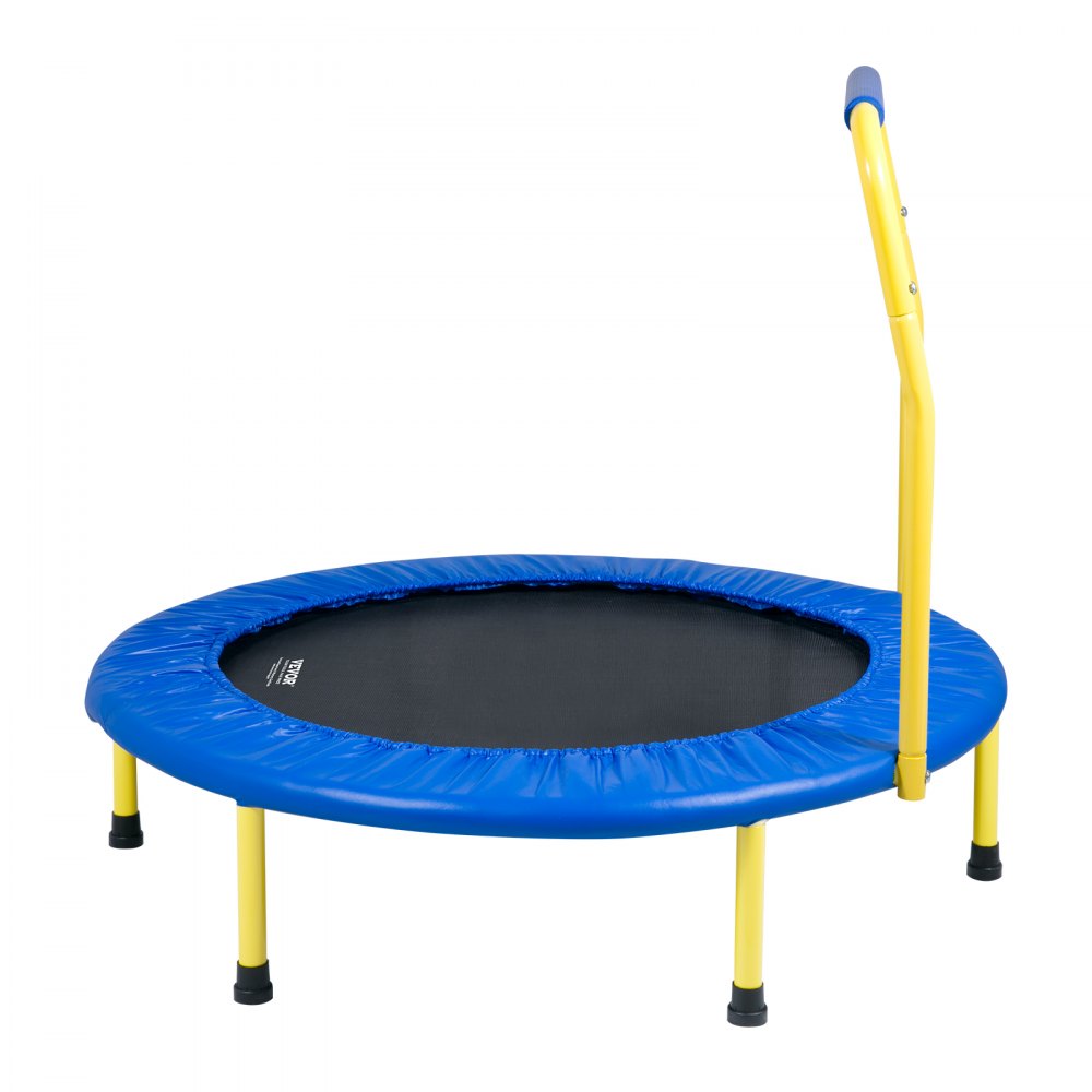 VEVOR 3FT Trampoline for Kids, 36" Trampolines Indoor/Outdoor Trampoline for Toddlers, Foldable Mini Baby Trampoline with Foam Handle, Recreational Trampoline Birthday Gift for 3+ Years Kids 