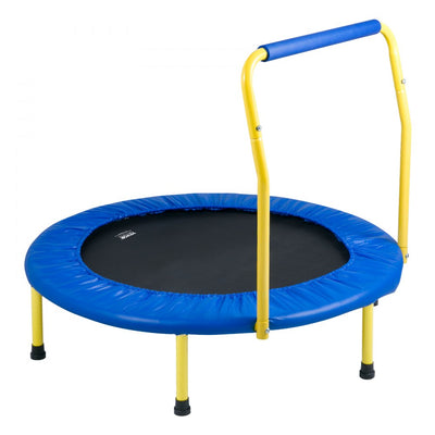 VEVOR 3FT Trampoline for Kids, 36" Trampolines Indoor/Outdoor Trampoline for Toddlers, Foldable Mini Baby Trampoline with Foam Handle, Recreational Trampoline Birthday Gift for 3+ Years Kids 