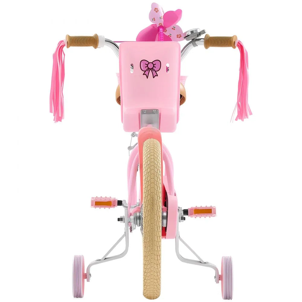 VEVOR Kids Bike 16 Inches Princess Style Children Bicycle for Girls Aged 4-8