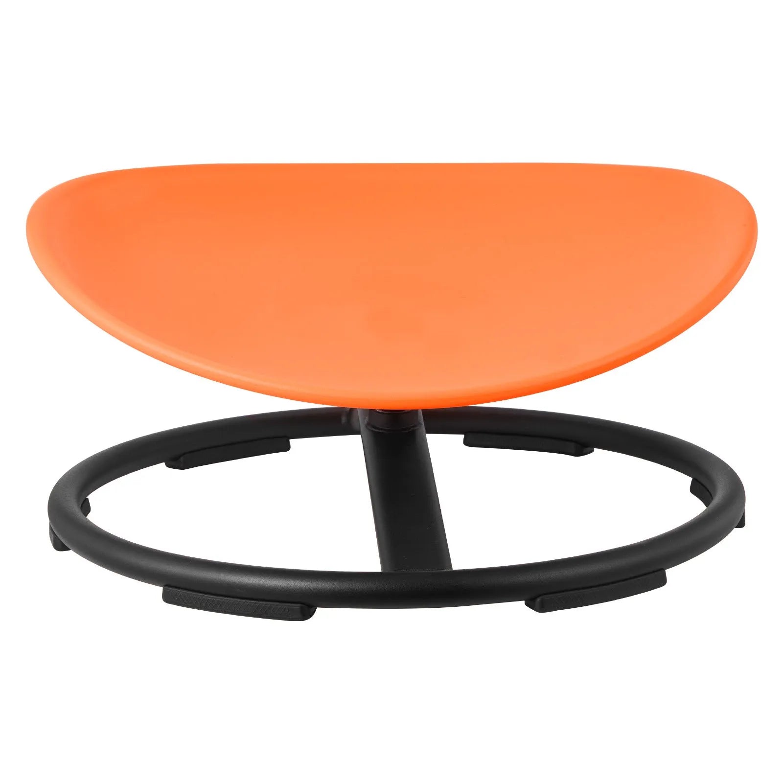 VEVOR Kids Swivel Chair, 220 lbs Capacity, Sensory Spinning Chair, Autistic Kids Sensory Toy Seat with Non-Slip Metal Base, Round Shape Toddler Sit & Spin Seat for Coordination Balance Focus, Orange 