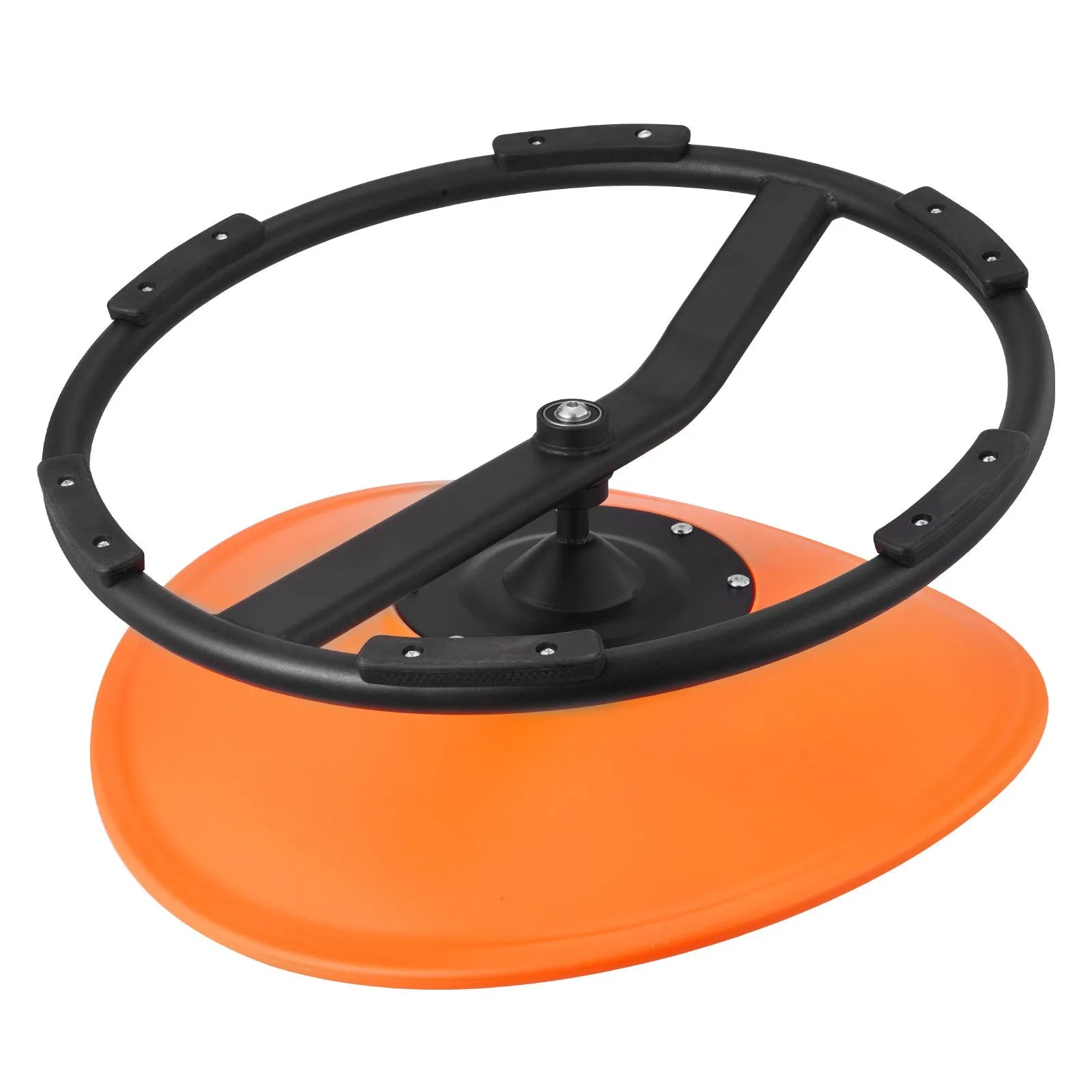 VEVOR Kids Swivel Chair, 220 lbs Capacity, Sensory Spinning Chair, Autistic Kids Sensory Toy Seat with Non-Slip Metal Base, Round Shape Toddler Sit & Spin Seat for Coordination Balance Focus, Orange 