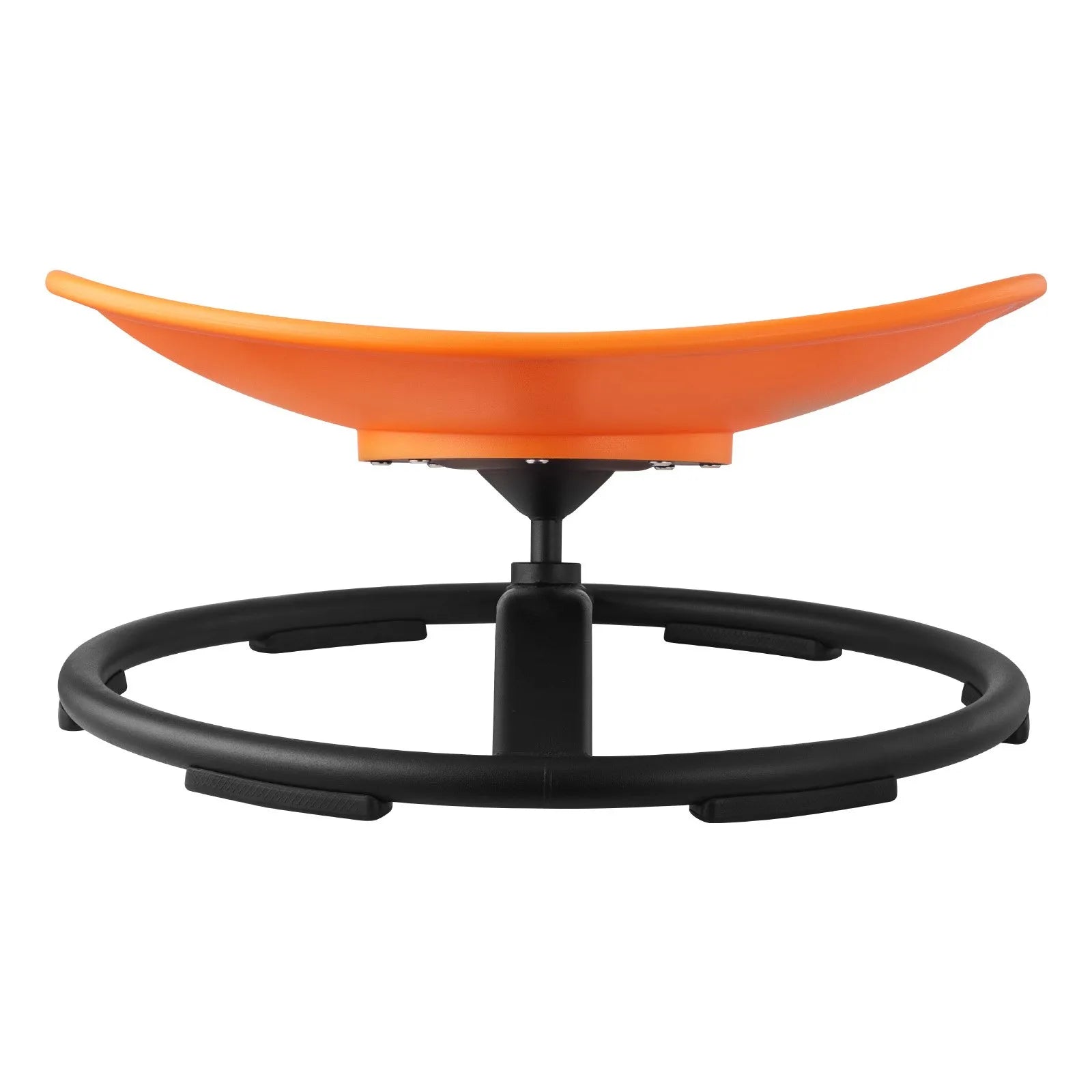 VEVOR Kids Swivel Chair, 220 lbs Capacity, Sensory Spinning Chair, Autistic Kids Sensory Toy Seat with Non-Slip Metal Base, Round Shape Toddler Sit & Spin Seat for Coordination Balance Focus, Orange 
