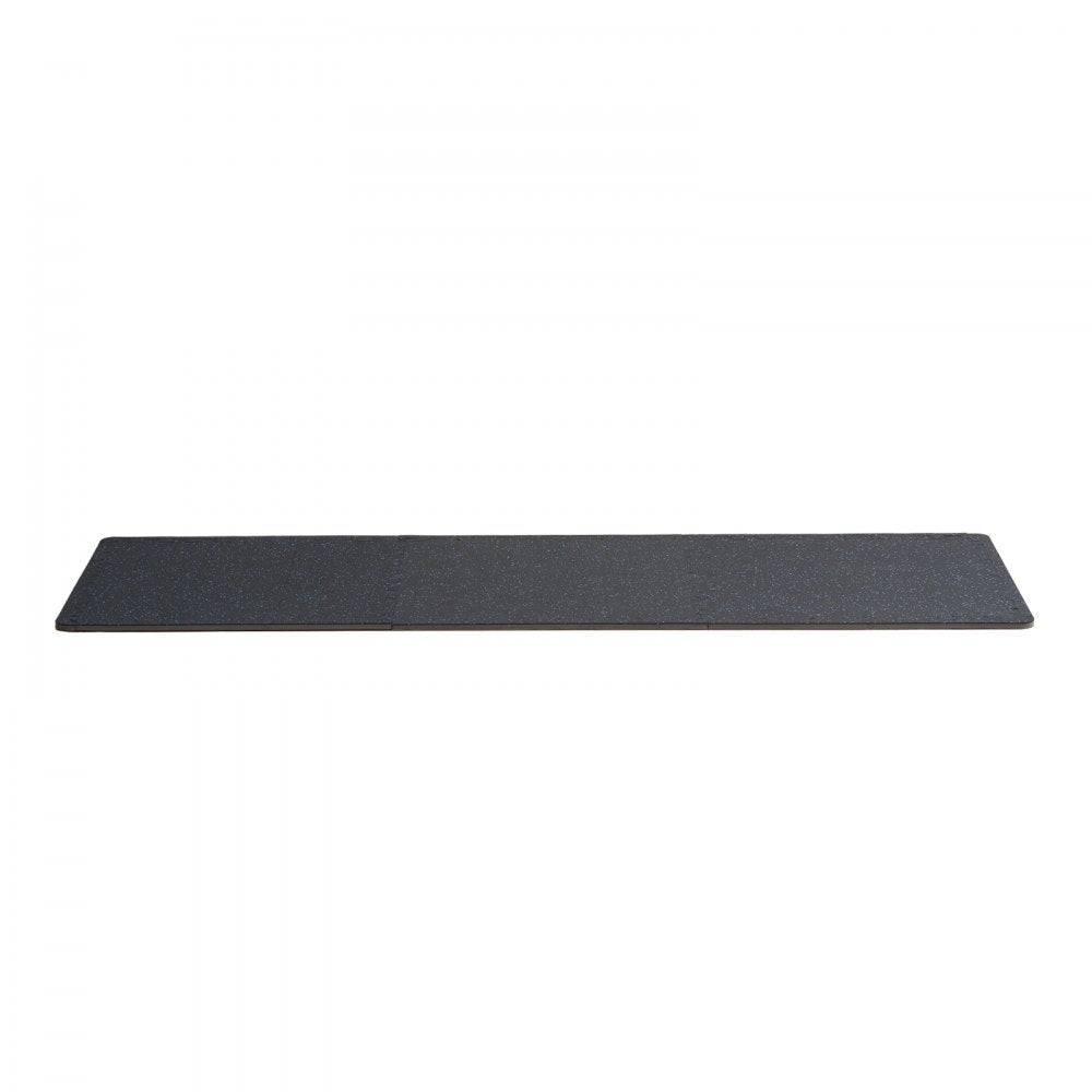 VEVOR 0.56" Thick Gym Floor Mats 25 Tiles Rubber Top with EVA Foam Black & Blue 