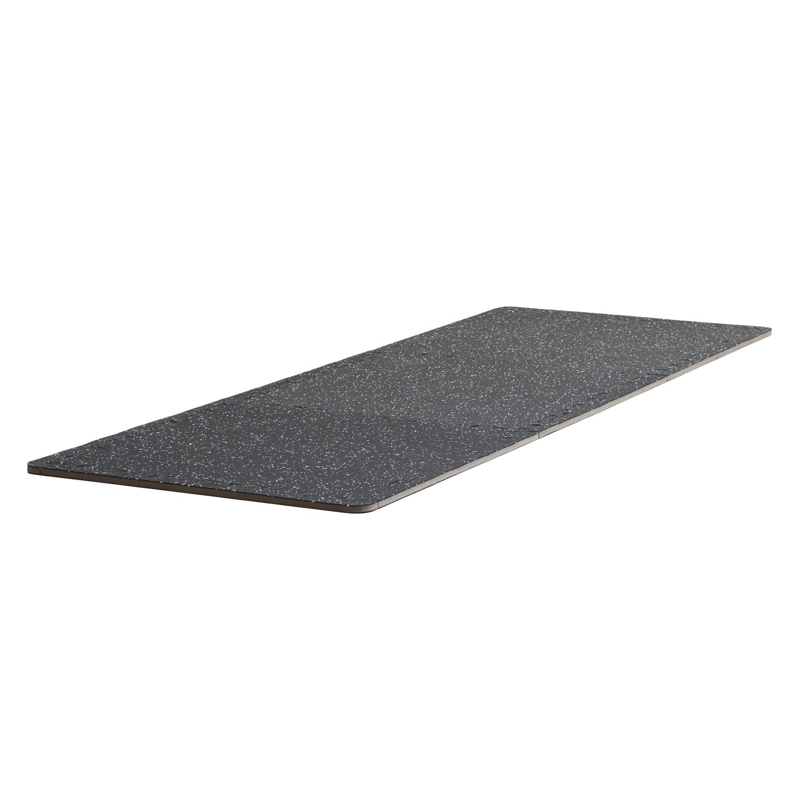 VEVOR 0.56" Thick Gym Floor Mats 25 Tiles Rubber Top with EVA Foam Black & White 