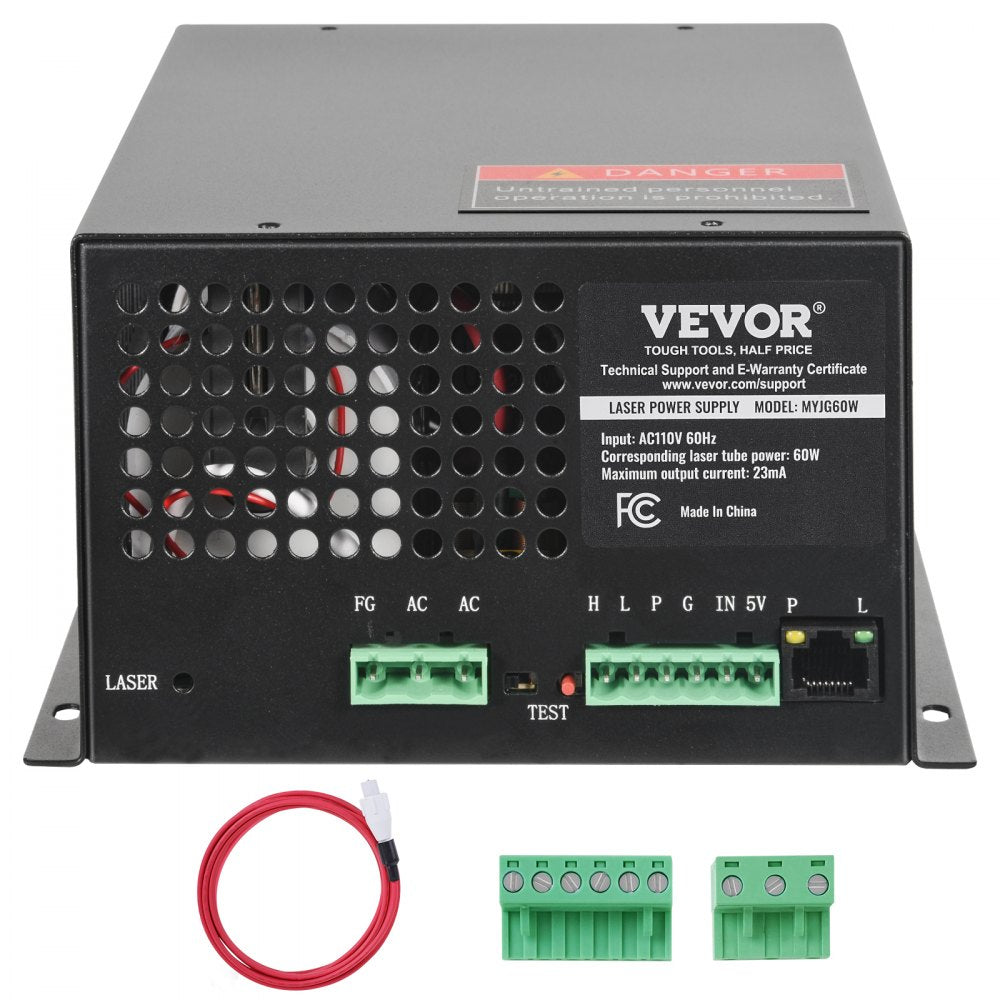 VEVOR CO2 Laser Power Supply for 60W Laser Tube Laser Engravers and Cutters 