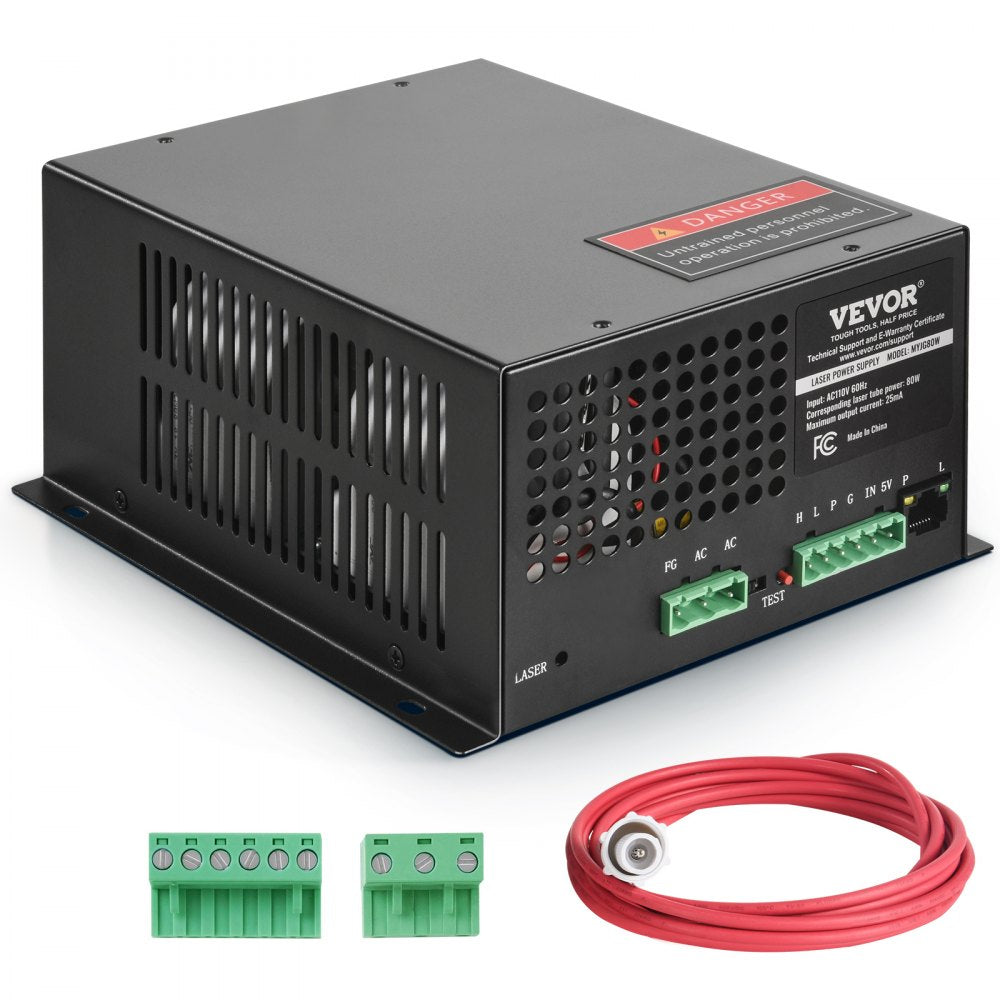 VEVOR CO2 Laser Power Supply for 80W Laser Tube Laser Engravers and Cutters 