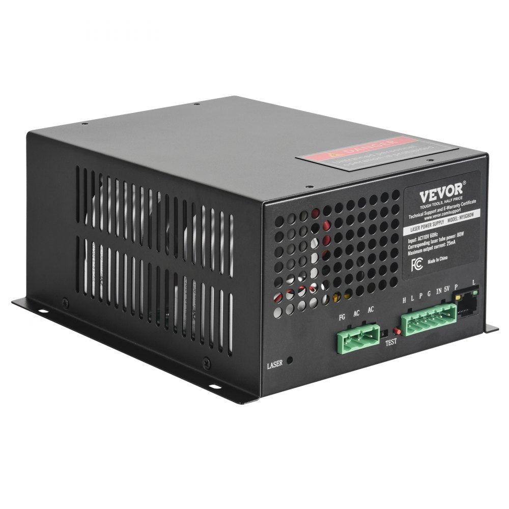 VEVOR CO2 Laser Power Supply for 80W Laser Tube Laser Engravers and Cutters 