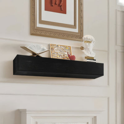 VEVOR Fireplace Mantel Wood Shelf Floating Rustic Fireplace Mantel 48" Espresso 