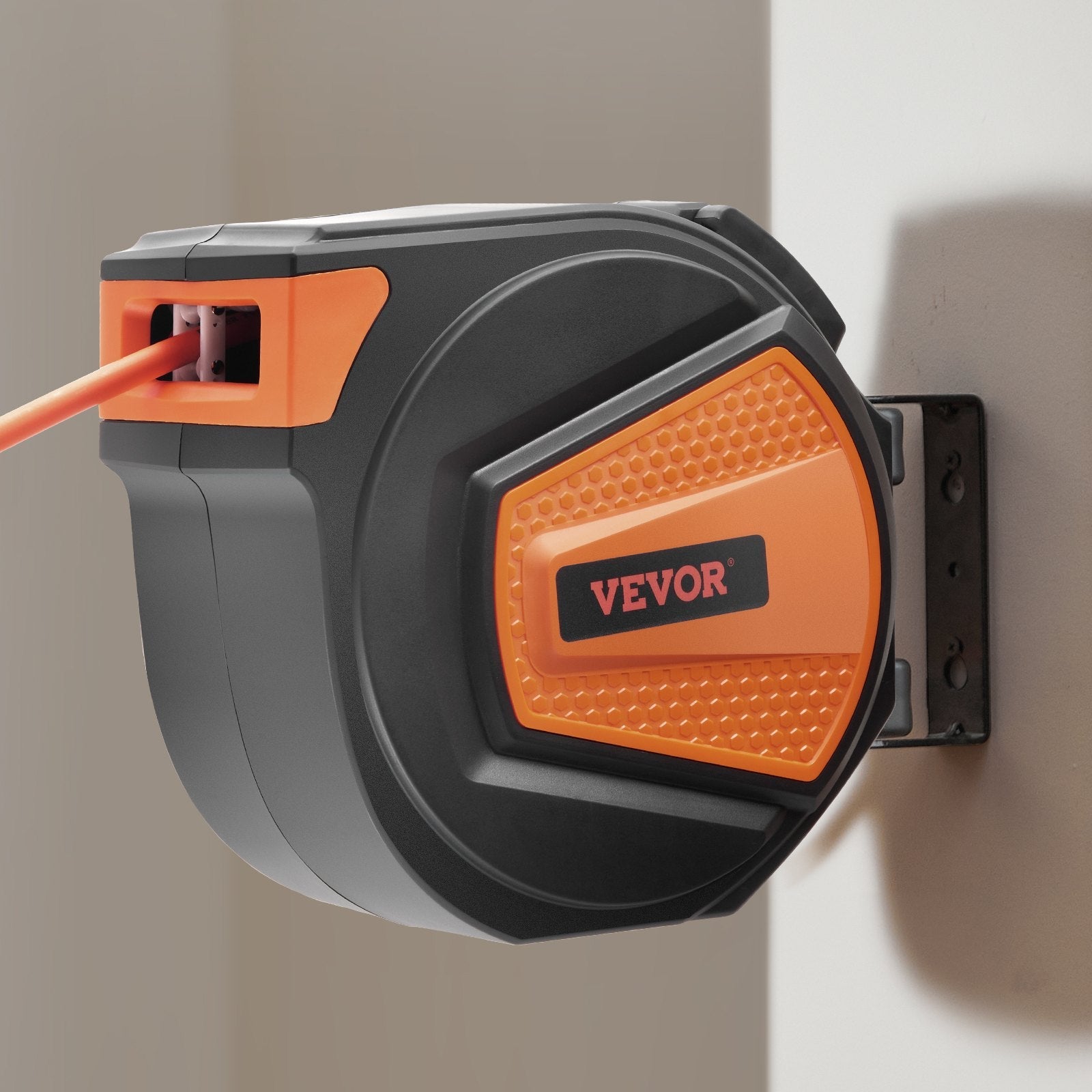 VEVOR Retractable Air Hose Reel 3/8 IN x 65 FT Hybrid Enclosed Air Hose 300 PSI 