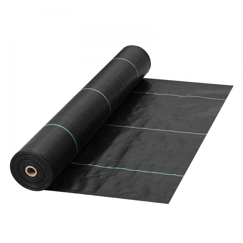 VEVOR Weed Barrier, 5.8oz Landscape Fabric, 4ft x 100ft Garden Ground Cover, Heavy Duty Woven Fabric w/ High Permeability, Superior Weed Control for Greenhouse, Garden, Pavers, Sidewalk, Flowerbed 