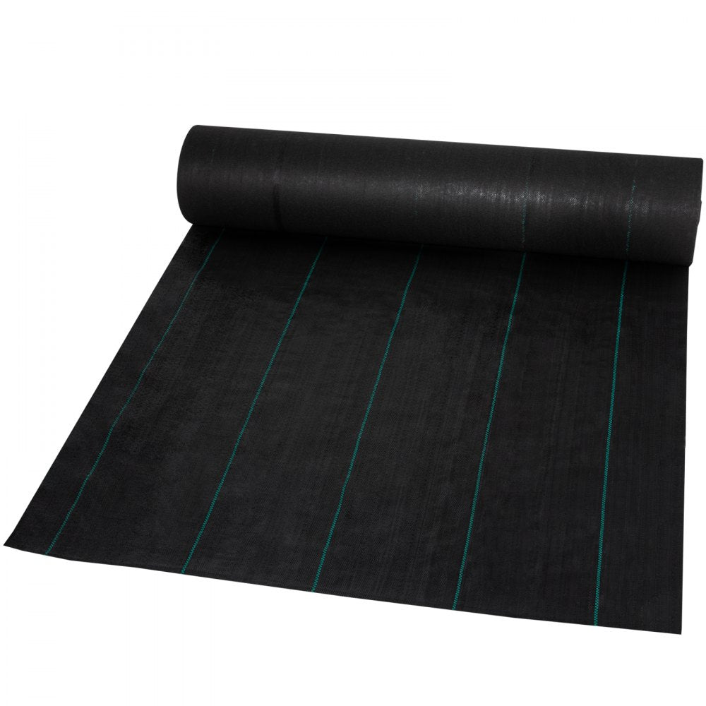 VEVOR Weed Barrier, 5.8oz Landscape Fabric, 4ft x 100ft Garden Ground Cover, Heavy Duty Woven Fabric w/ High Permeability, Superior Weed Control for Greenhouse, Garden, Pavers, Sidewalk, Flowerbed 