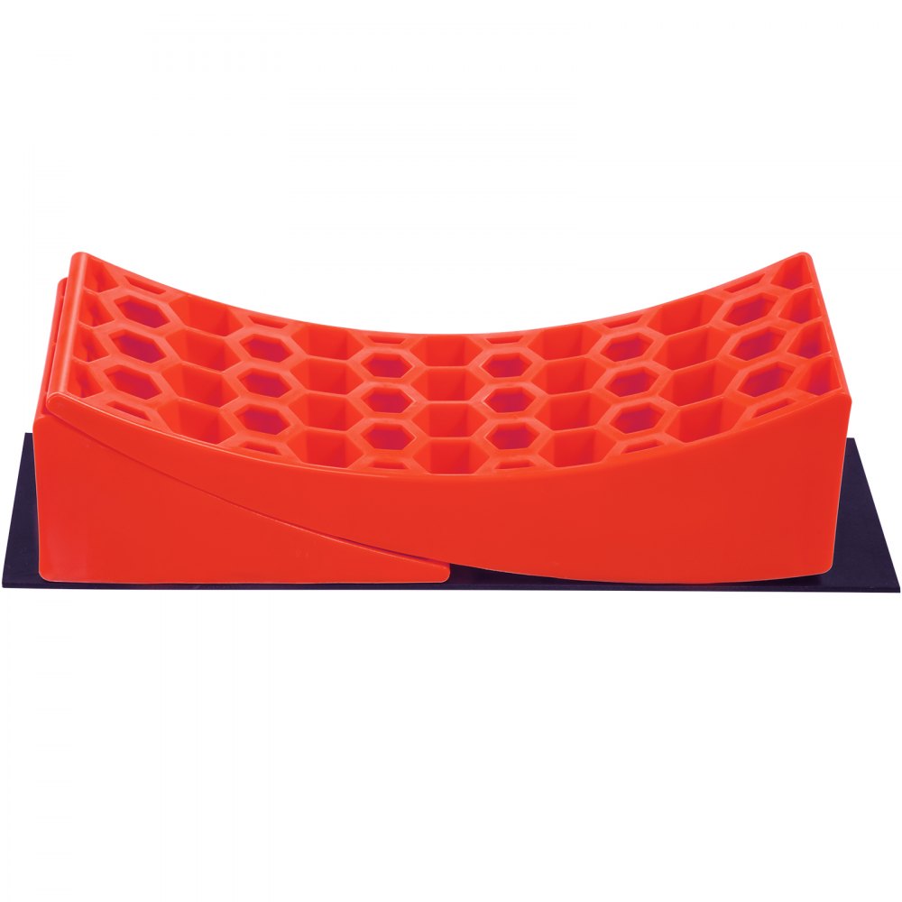 VEVOR Camper Leveler, 14 Pack, HDPE RV Leveling Blocks, Includes Two Curved Levelers, Four Chocks, Four Pads, Two Anti-Slip Mats, One Step & Carry Bag, Heavy Duty Leveler for Camper Up to 35,000 Lbs 