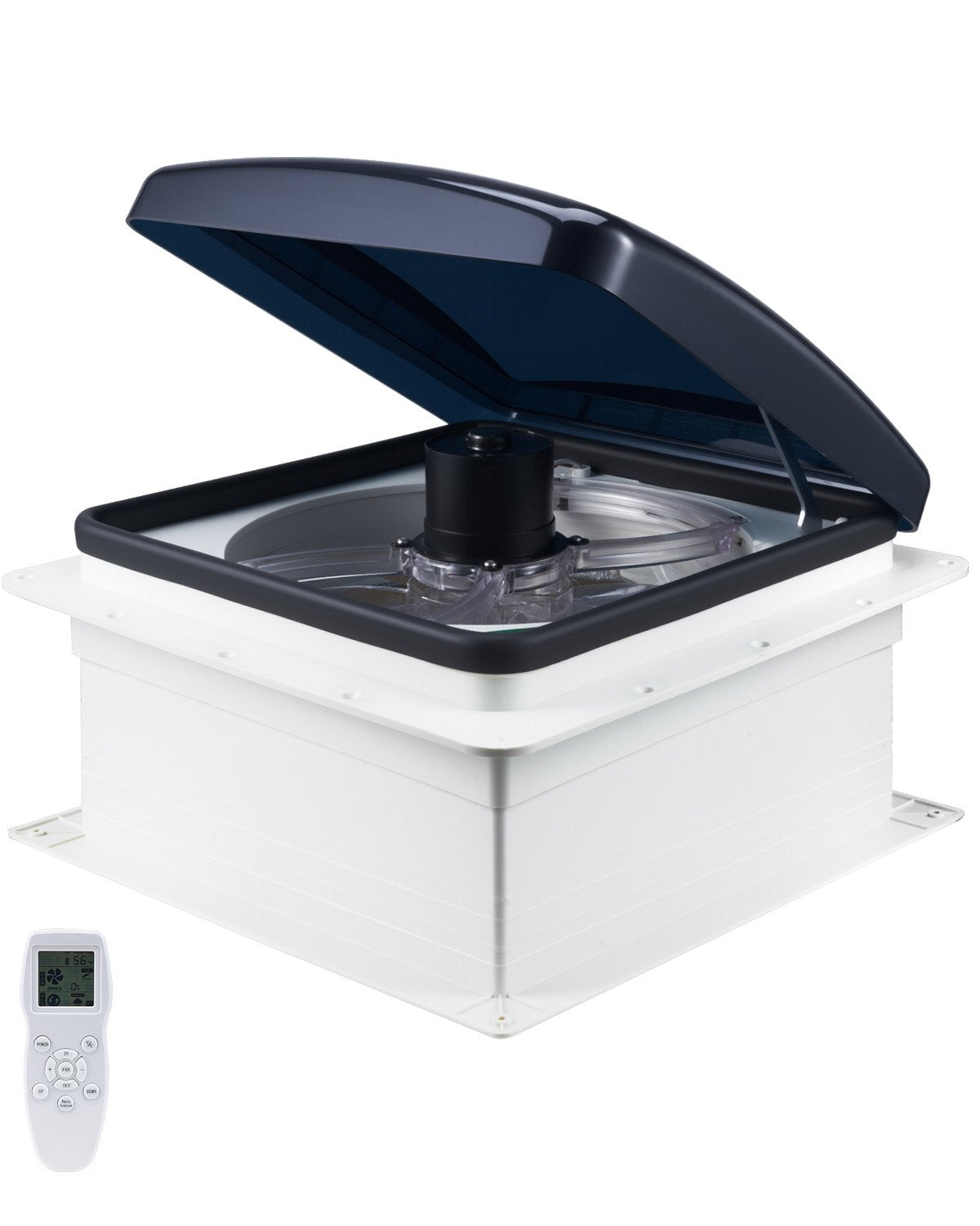 VEVOR RV Vent Roof Fan 14 inch 10-Speed Reversible with Remote Control 