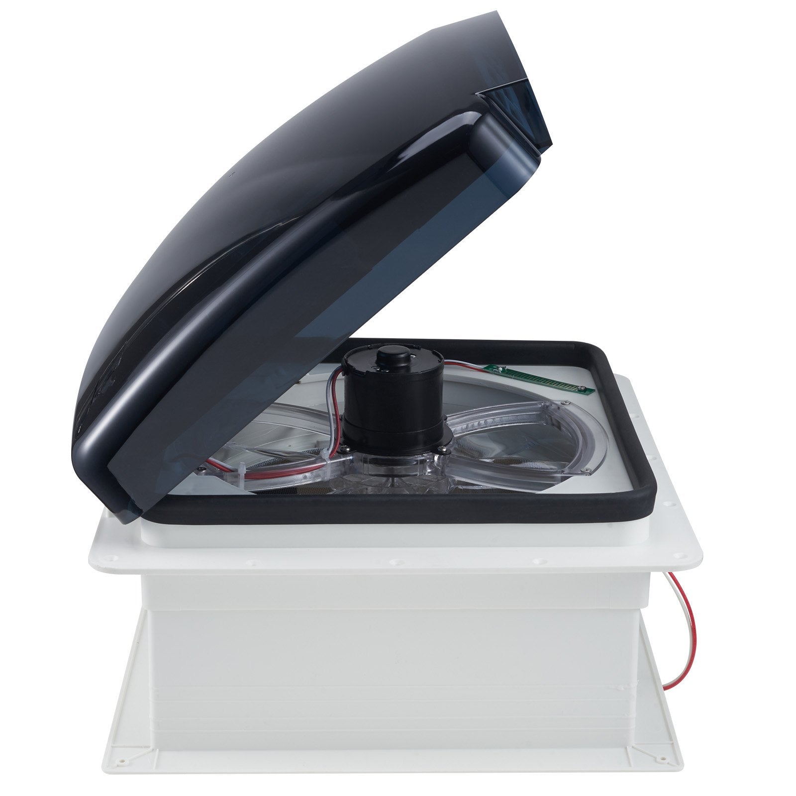 VEVOR RV Vent Roof Fan 14 inch Reversible with Rain Cover Power Top Lid 