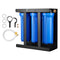 VEVOR RV Water Filter System 3-Cartridge with Basket for Campers Boats RVs Vans