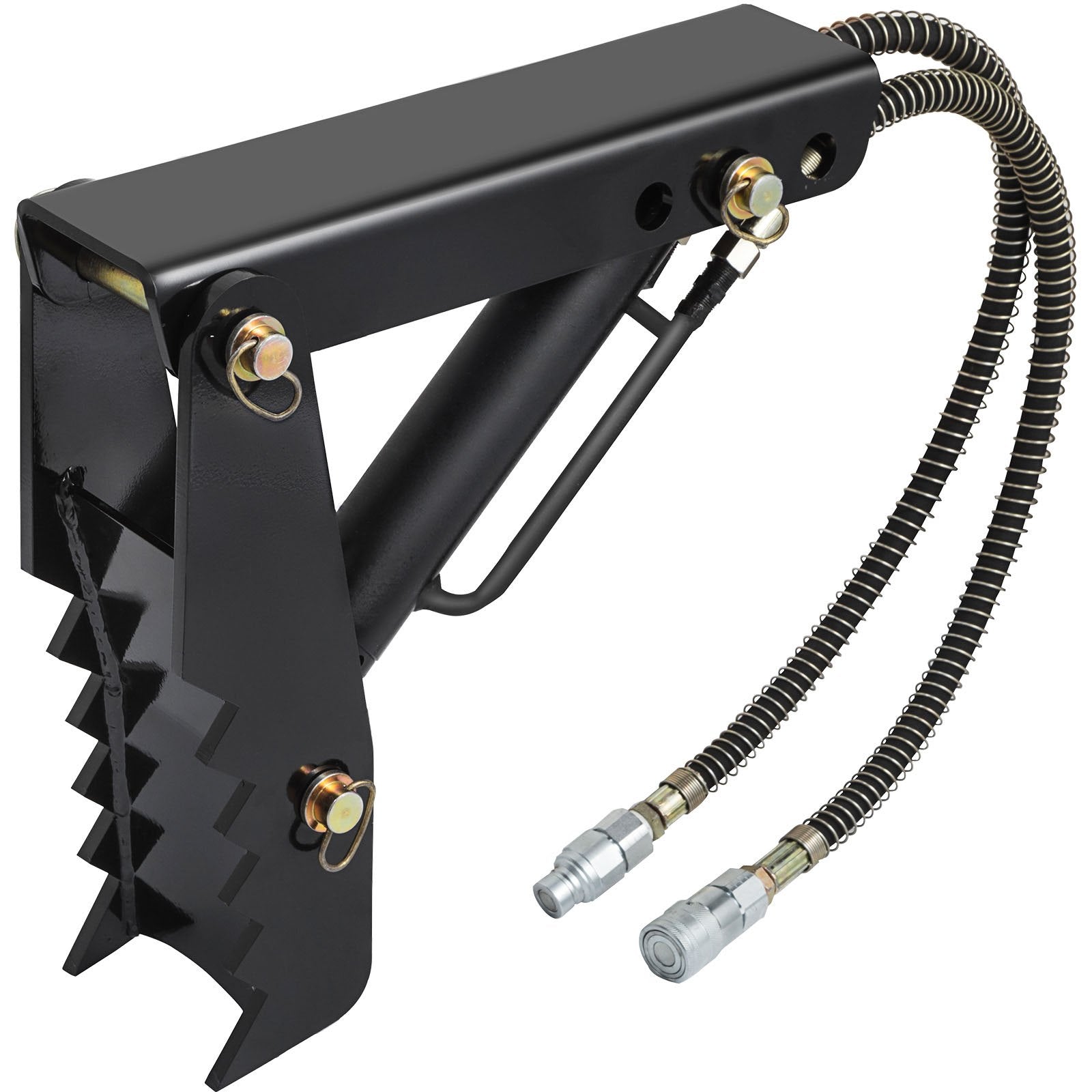 VEVOR 18" Hydraulic Backhoe Thumb, 1/2" Thickness Heavy Duty Excavator Thumb, Black Steel Weld On Thumb Attachments with Hydraulic Cylinder, Mechanical Hydraulic Thumb for Backhoe/Excavator 