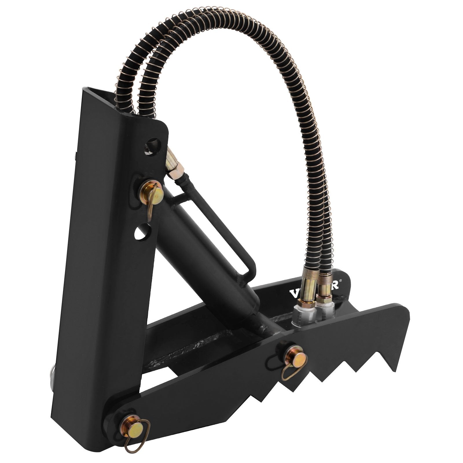 VEVOR 18" Hydraulic Backhoe Thumb, 1/2" Thickness Heavy Duty Excavator Thumb, Black Steel Weld On Thumb Attachments with Hydraulic Cylinder, Mechanical Hydraulic Thumb for Backhoe/Excavator 