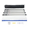 VEVOR Dust Barrier Poles, 12 Ft Barrier Poles, Dust Barrier System with 4 Telescoping Poles, Magnetic Zipper, Carry Bag and 32.8x13.12 Ft Plastic Film, for Interior Decoration, Painting