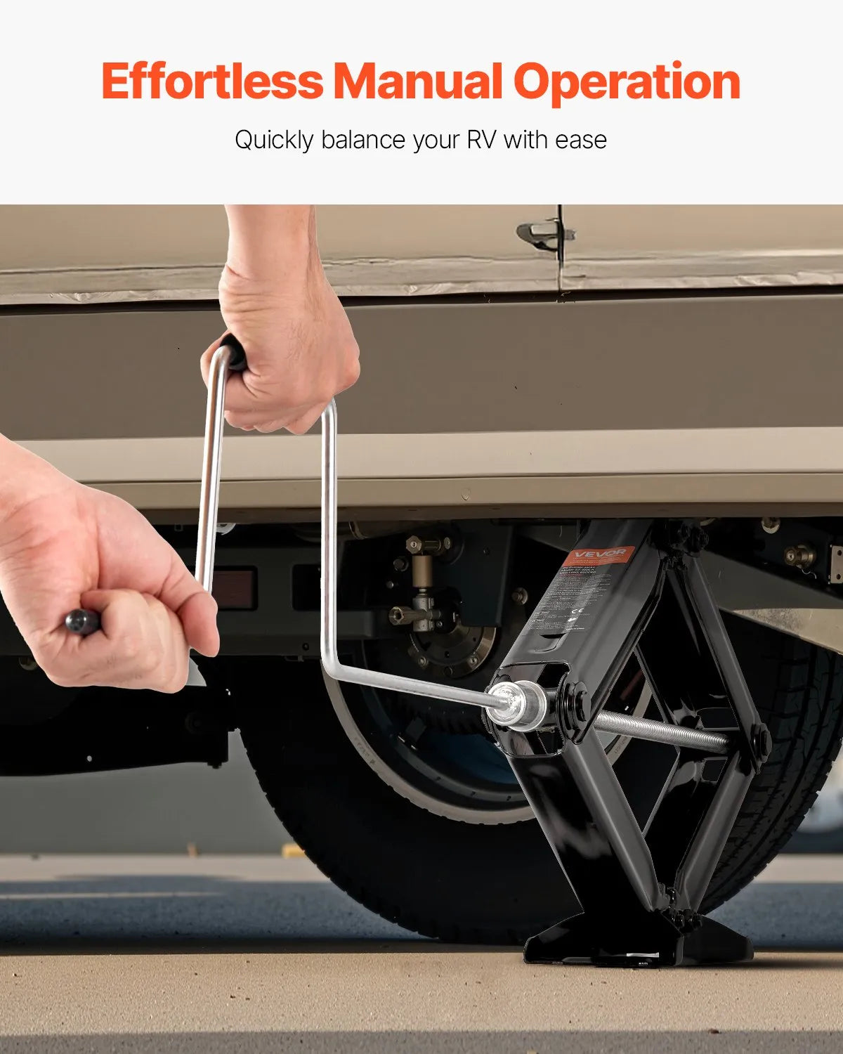 VEVOR RV Scissor Jacks 6500lbs 23.4in RV Stabilizer Leveling Scissor Jacks 2 Set