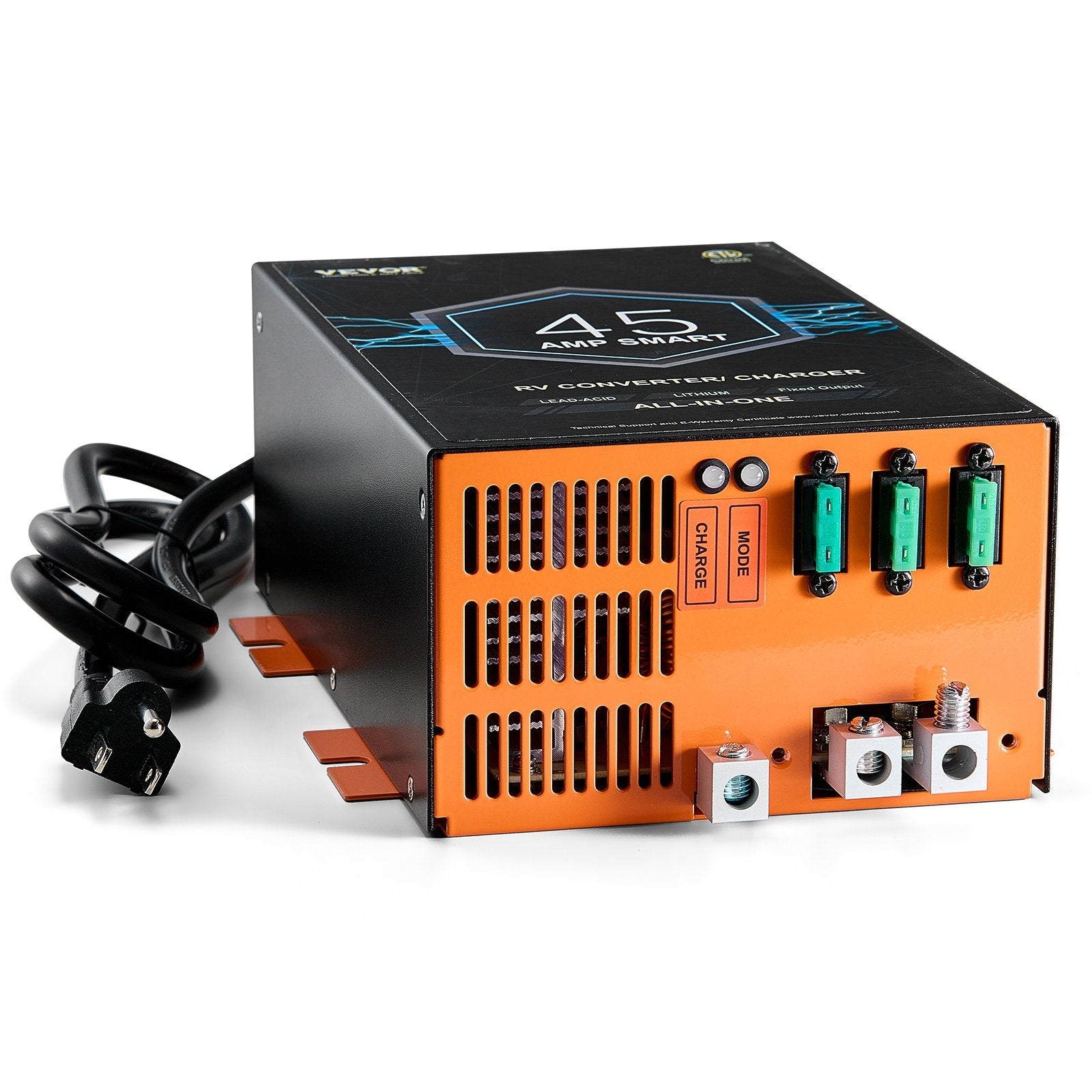 VEVOR RV Converter 45 Amp 110V AC to 12V DC RV Power Converter Battery Charger 