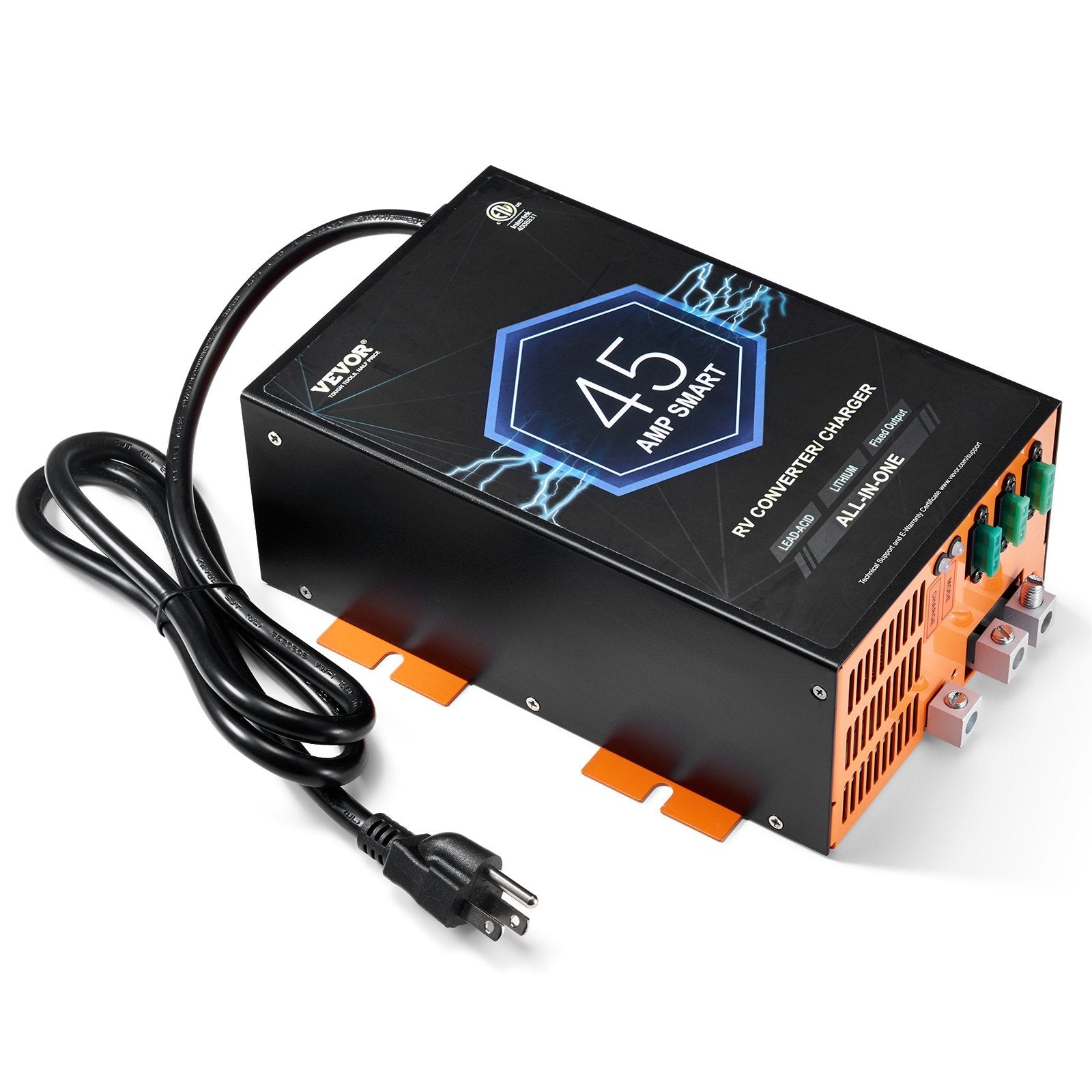 VEVOR RV Converter 45 Amp 110V AC to 12V DC RV Power Converter Battery Charger 