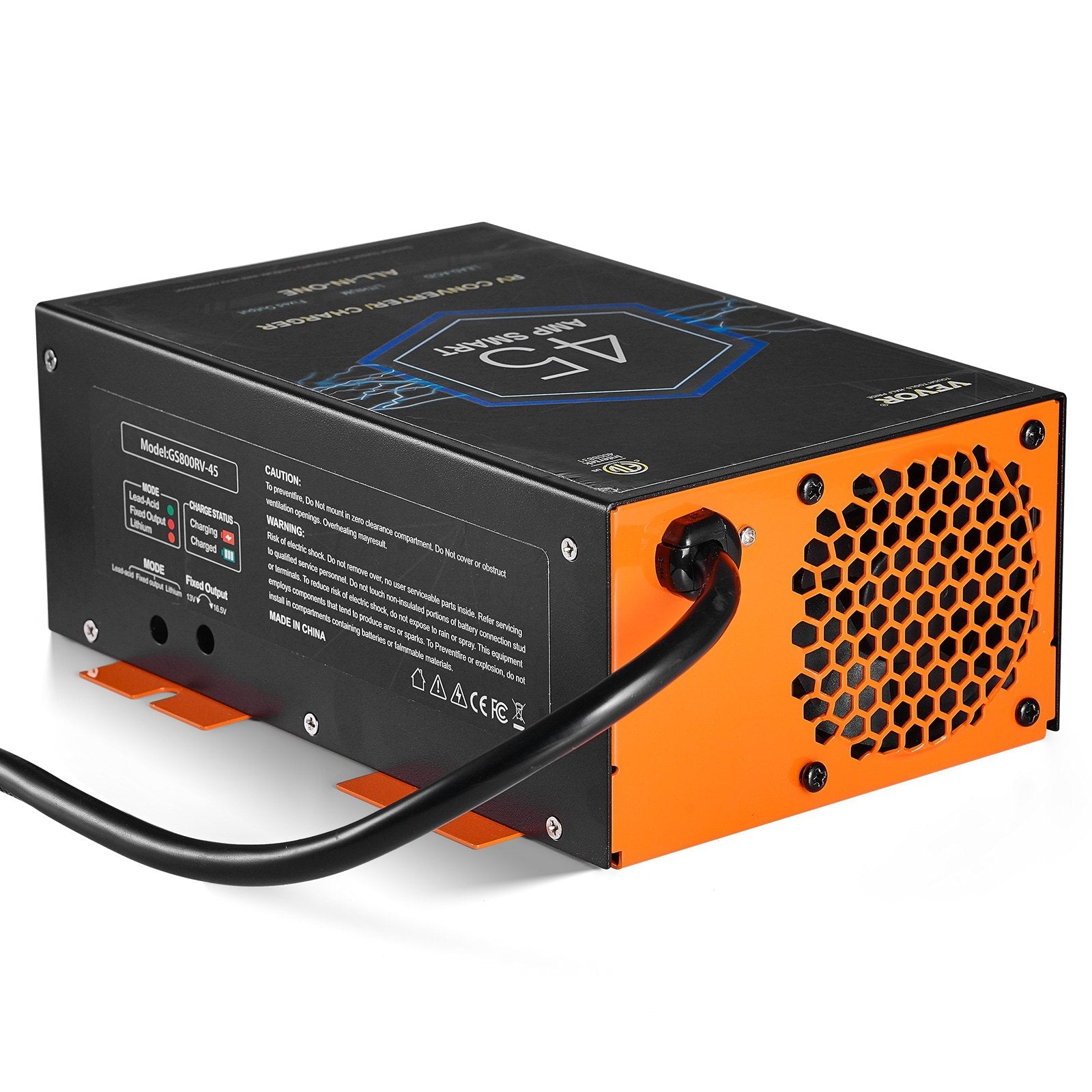VEVOR RV Converter 45 Amp 110V AC to 12V DC RV Power Converter Battery Charger 