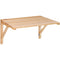 VEVOR Wall Mounted Folding Table, Wall Mounted Drop Leaf Tables, Solid Wood Floating Desk for Dining, Laundry Room, Office, 31.5