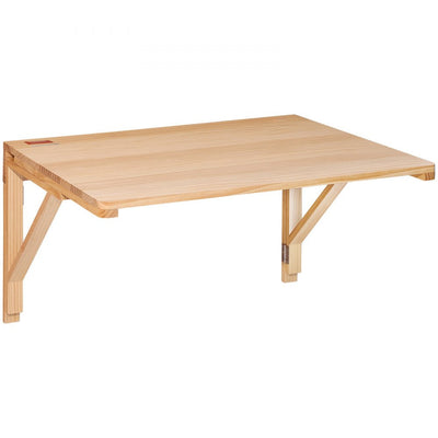 VEVOR Wall Mounted Folding Table, Wall Mounted Drop Leaf Tables, Solid Wood Floating Desk for Dining, Laundry Room, Office, 31.5" x 23.58" x 17.24" Fold Down Desk 