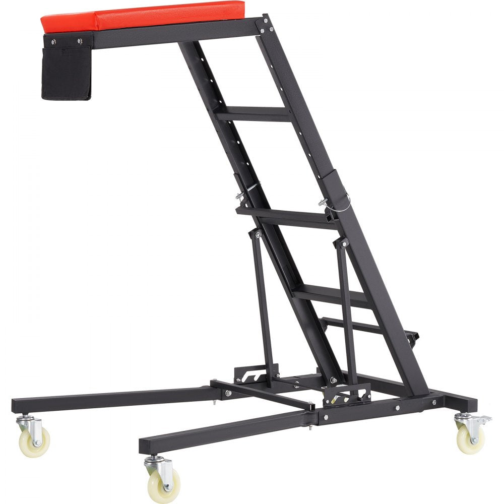 VEVOR Automotive Topside Creeper, with Adjustable Height 48" to 76", 400 LBS Capacity High Creeper, 4 Swivel Caster Wheels, Heavy Duty Foldable Creeper for Auto Repair and Maintenance 