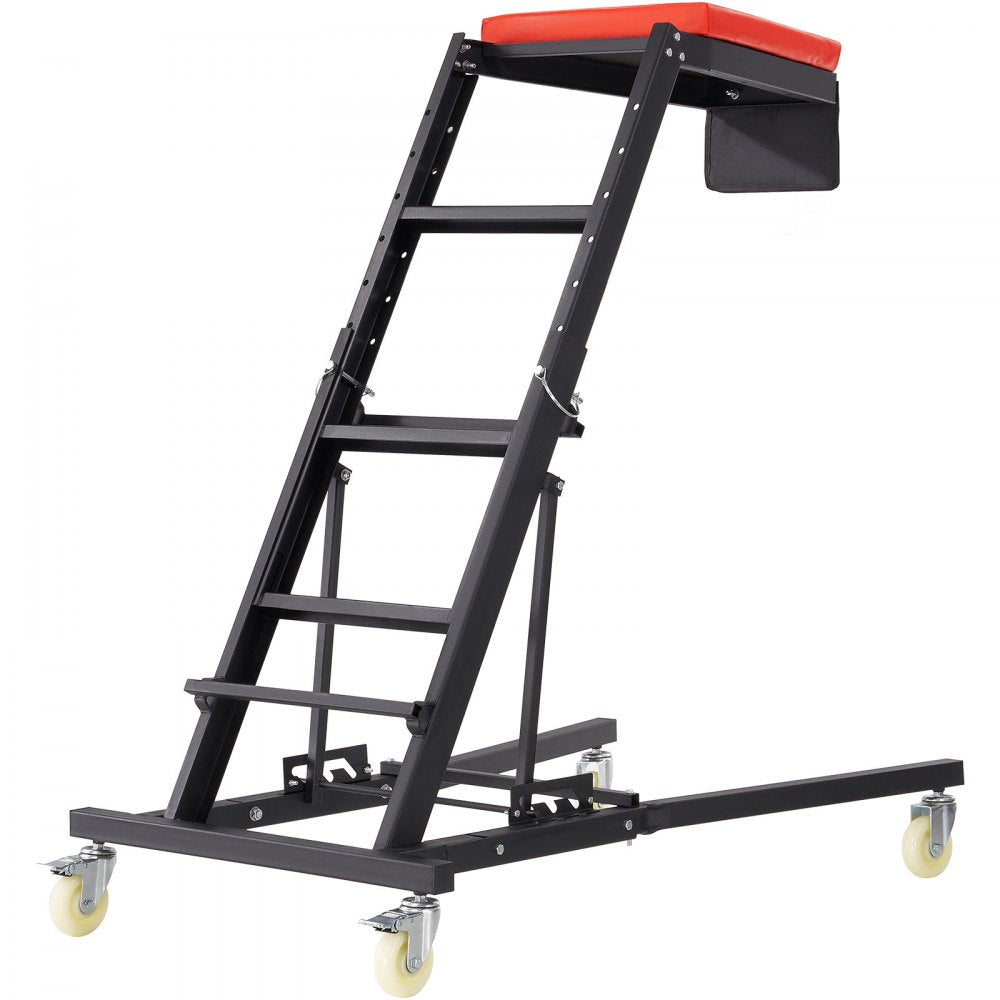 VEVOR Automotive Topside Creeper, with Adjustable Height 48" to 76", 400 LBS Capacity High Creeper, 4 Swivel Caster Wheels, Heavy Duty Foldable Creeper for Auto Repair and Maintenance 