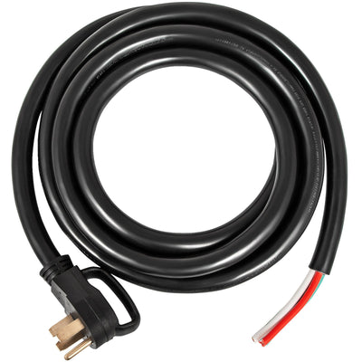 VEVOR 30Ft 50Amp Generator Extension Cord 6 Gauge STW 6/3+8/1 Generator Cord Tested to UL Standards Generator Power Cord N14-50P to Bare Wire Cut Wire Cord Extension Power Cord RV Motor Home Generator Portable 
