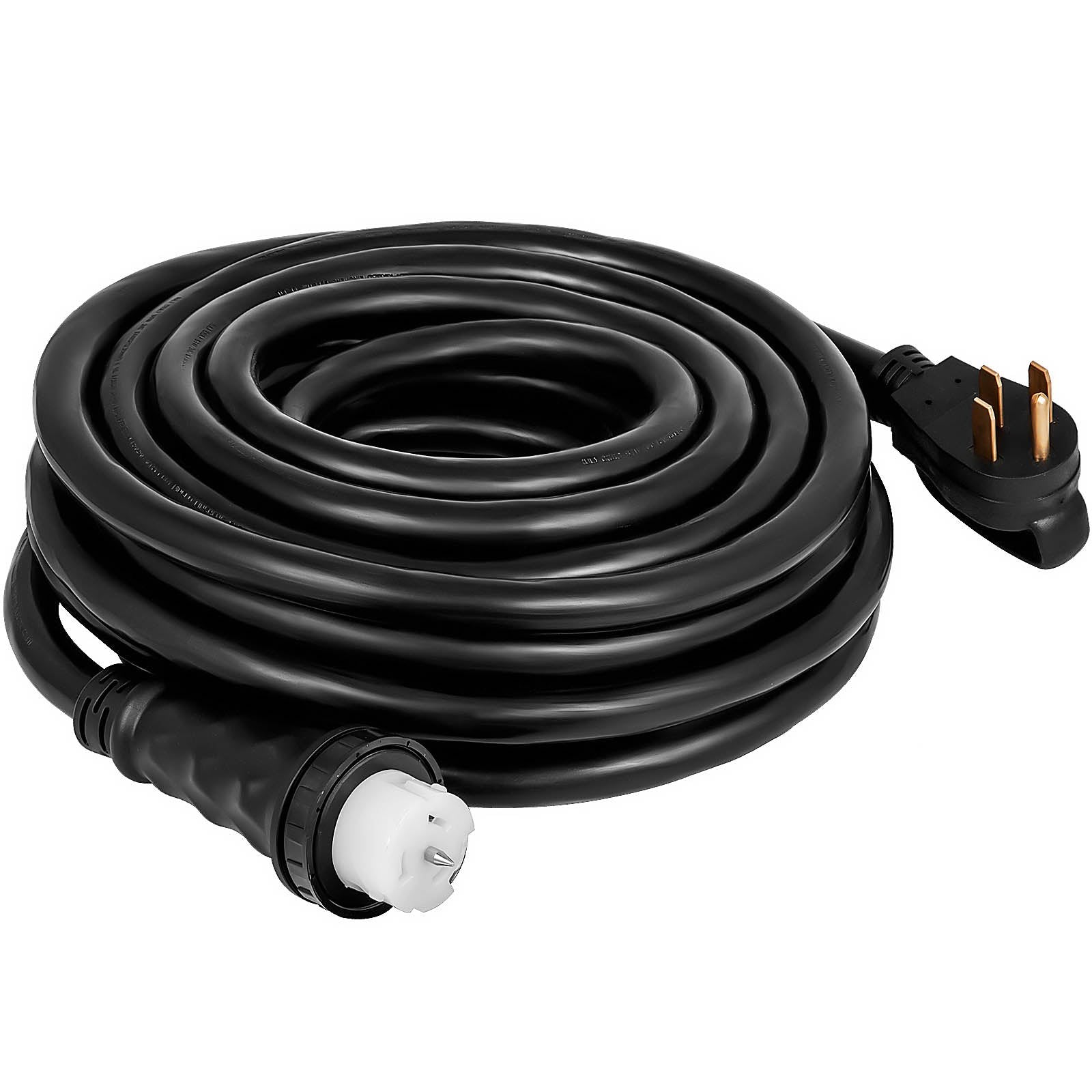 VEVOR 50Ft 50 Amp Generator Extension Cord 125V 250V STW6/3 + 8/1 Generator Cord with Tested to UL Standards,N14-50P & SS2-50R & CS6364 Twist Lock Connectors 