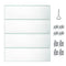 VEVOR Fire Pit Wind Guard 21 x 21 x 6 Inch Glass Flame Guard, Rectangle 5/16 Inch Thickness Glass Wind Guard Fence with Non-Slip Feet Clear Tempered Glass, for Propane, Gas, Fire Pits Pan/Table