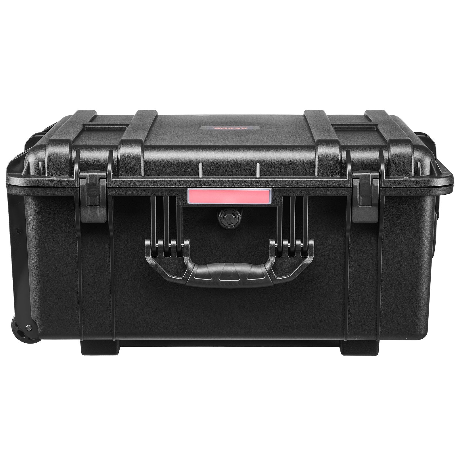 VEVOR 3.5 Cu.ft Weatherproof Hard Case Rolling Wheels & Retractable Handle Black 