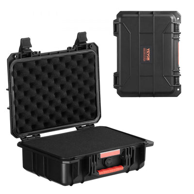 VEVOR 0.56 Cu.ft Weatherproof Hard Case with Handle Clips Padlock Holes PU Foam 