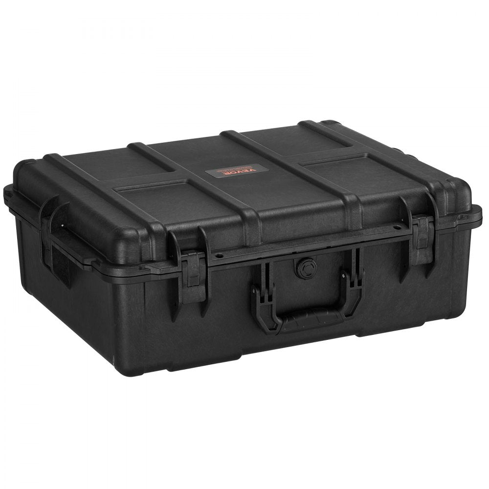 VEVOR 2.4 Cu.ft Weatherproof Hard Case with Handle Clips Padlock Holes Foam 