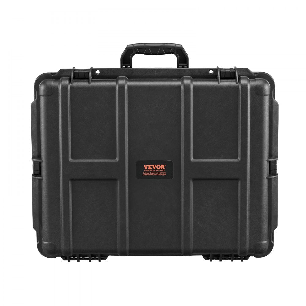 VEVOR 2.4 Cu.ft Weatherproof Hard Case with Handle Clips Padlock Holes Foam 